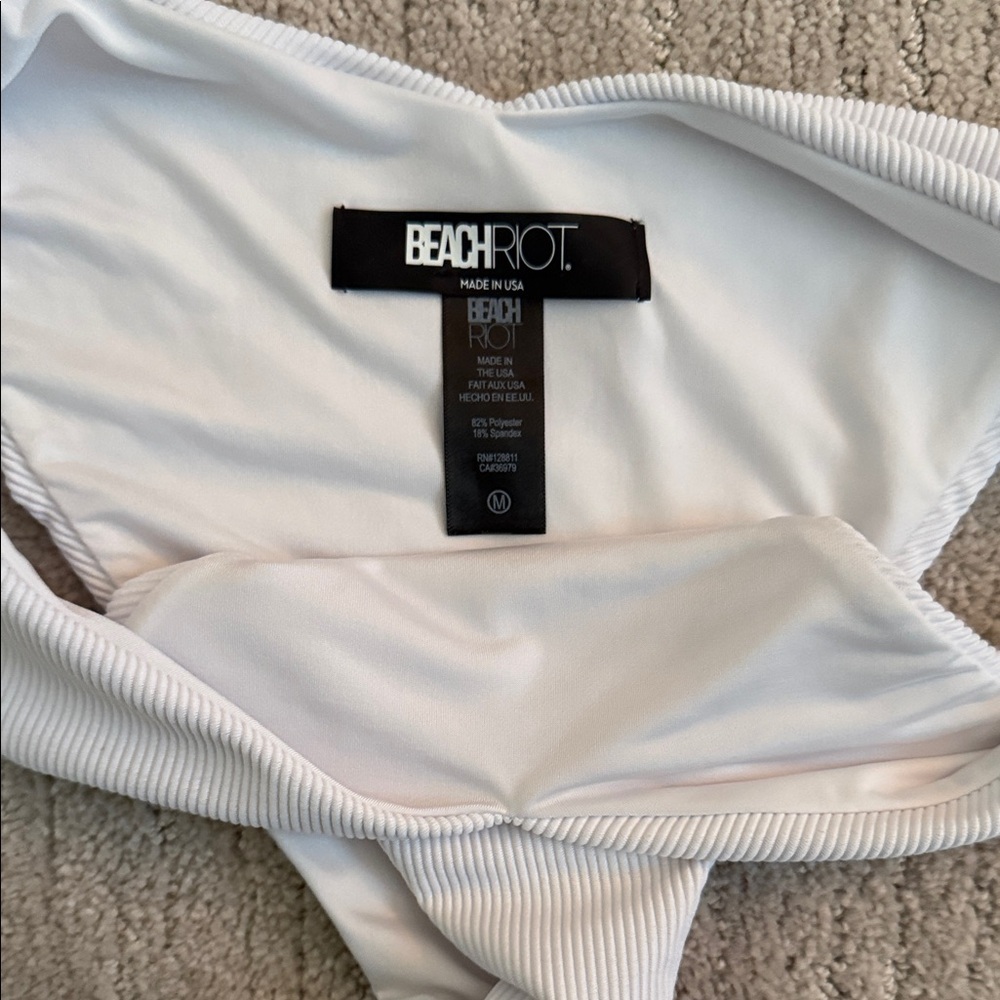 Beach Riot White Ribbed Bikini Set - Picture 2 of 5